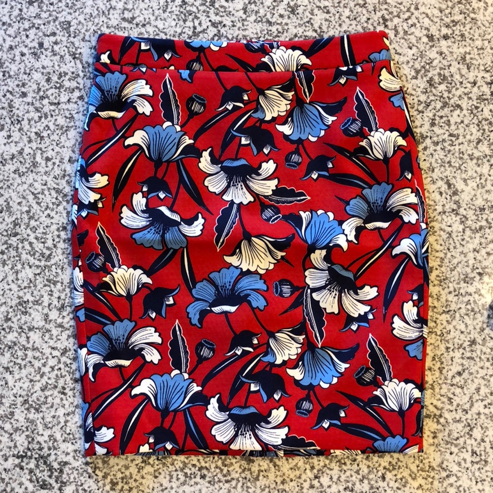 J. Crew Factory Floral Pencil Skirt